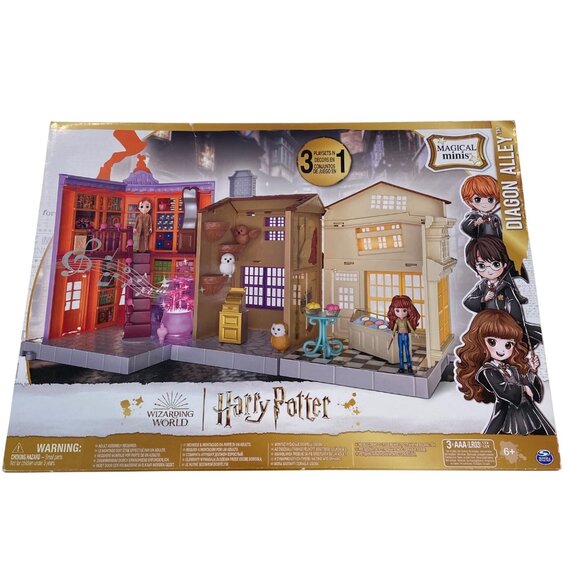 Wizarding World Harry Potter Magical Minis Diagon Alley Playset 3-In-1 With Figu - Picture 1 of 16